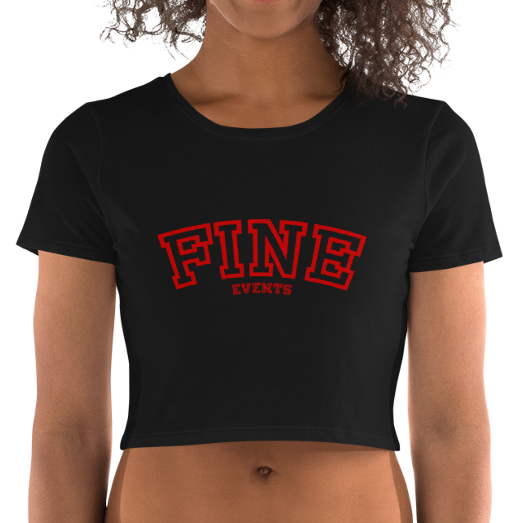 FINE EVENTS CROPPED TEE