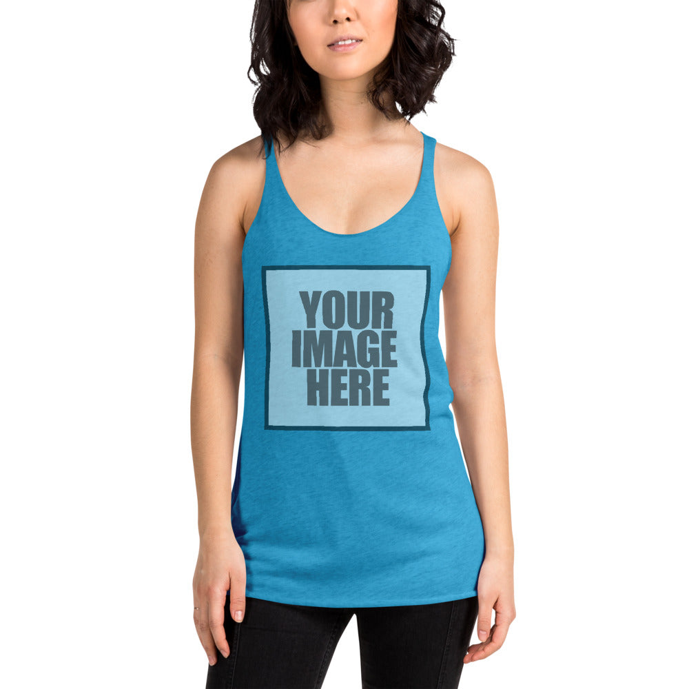 UPLOAD YOUR OWN IMAGE - PERSONALIZED Women's Racerback Tank