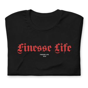 Finesse Life Goth Script Tee